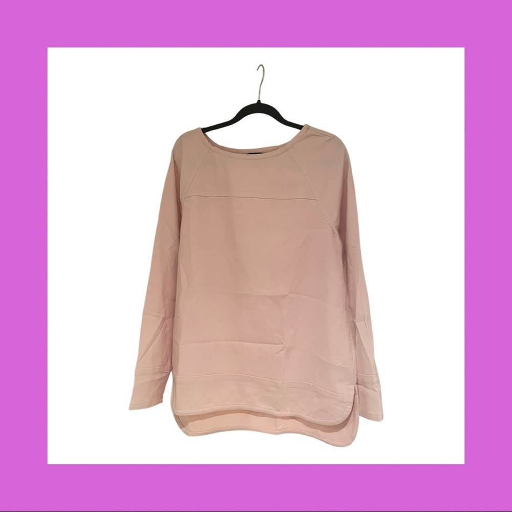 Banana Republic Light Pink Sweatshirt-style Long Sleeve Top